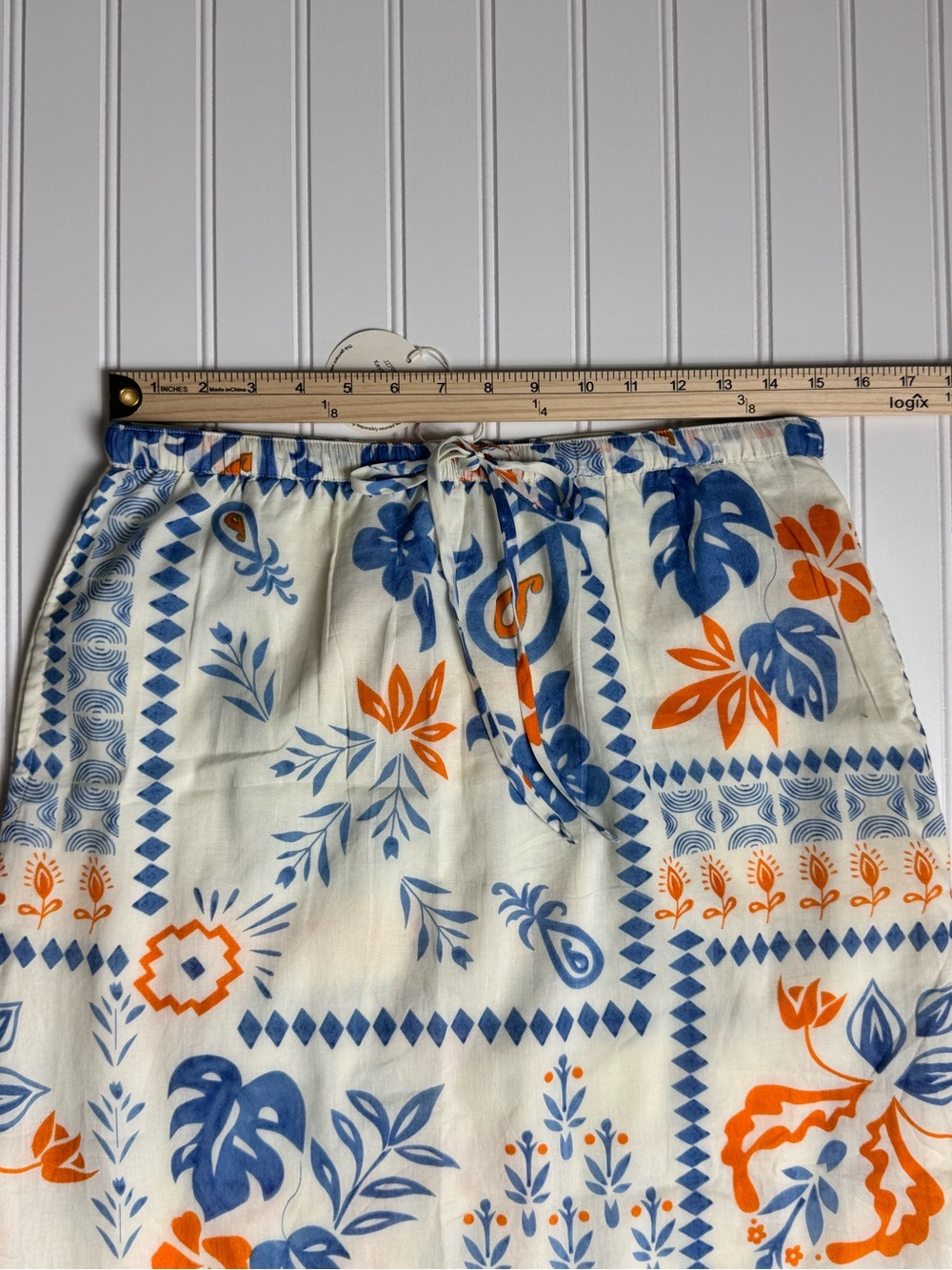 Bila 77 2 Piece Cotton Tropical Floral Skirt Set M NWT Boho Resort Matching Set - Picture 11 of 15